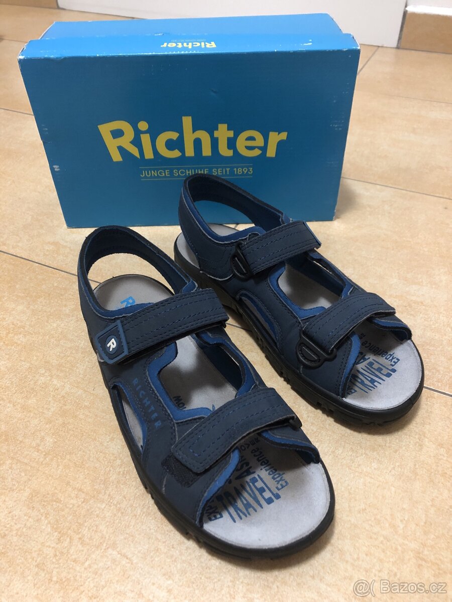 Kožené sandály Richter vel. 41 top stav