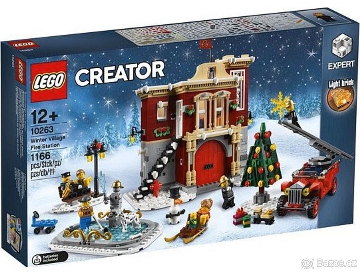 Nové LEGO Creator Expert 10263 Hasičská stanice v zimní vesn