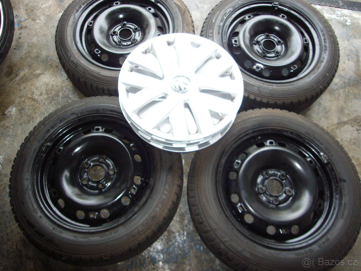 ZIMNÍ KOLA FABIE-VW POLO-SEAT 15" 5x100 6" et-38,stř.-57,1