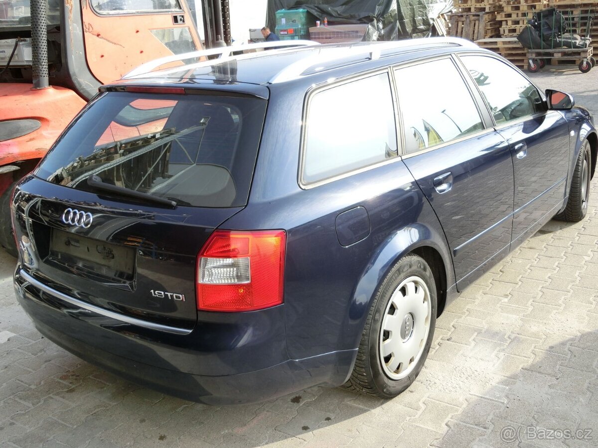 AUDI A4 B6 8E 2001 - 04 1,9 TDI NÁHRADNÍ DÍLY POUŽITÉ A-Z -