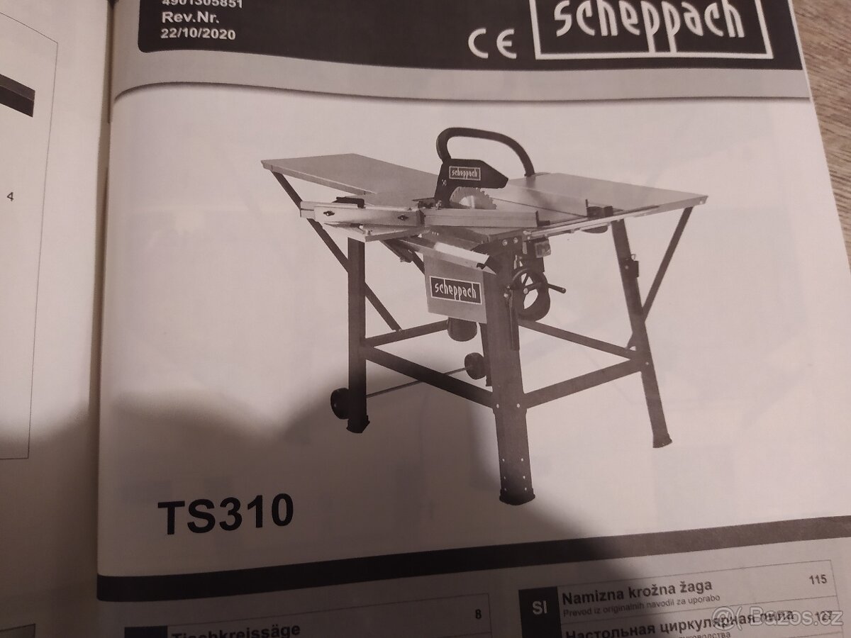 Cirkularka Scheppach TS 310