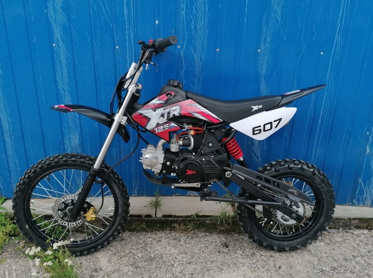 Pitbike XTR607 125cc 17/14 E-START červená