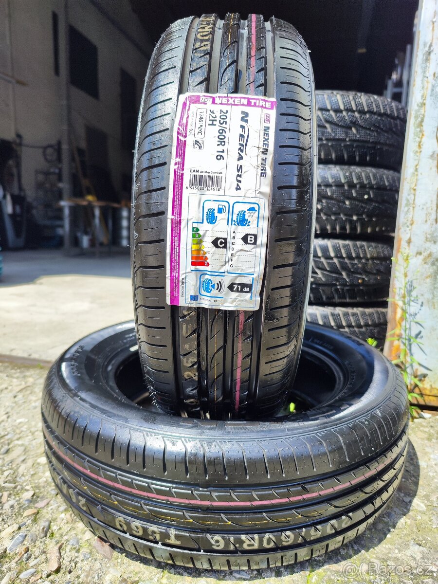 Letní pneu = 205/60 R16 = NEXEN = 2ks = NOVÉ