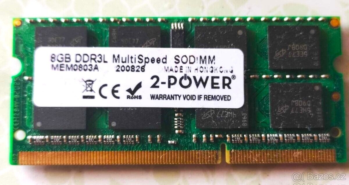 DDR3L-8 GB, 1600 mHz, ntb