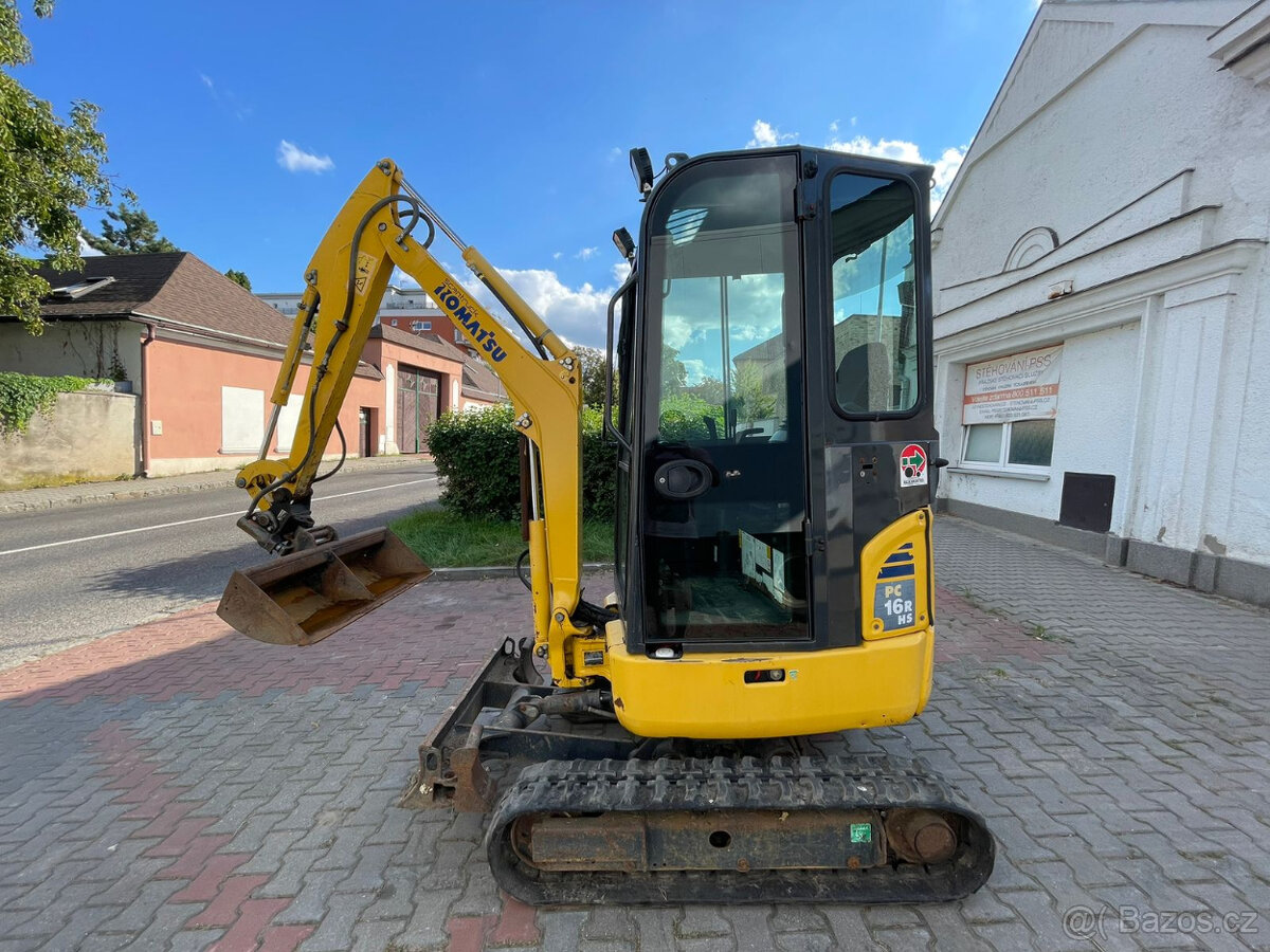 Miniripadlo Komatsu PC16R r.v2013 Kubota Volvo Takeuchi