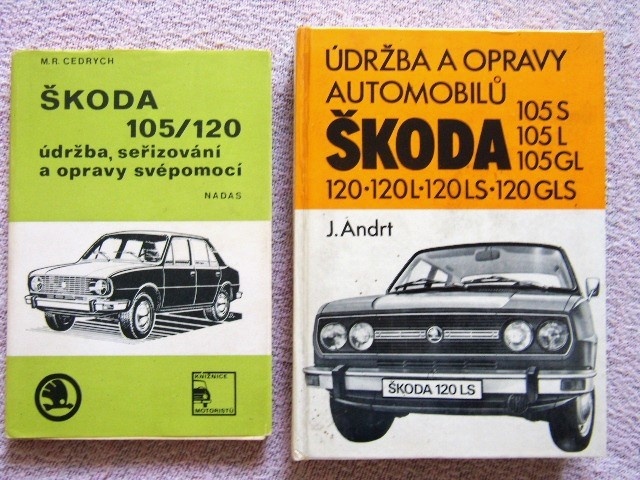 Prodám DÍLENSKÉ PŘÍRUČKY ŠKODA 105/120