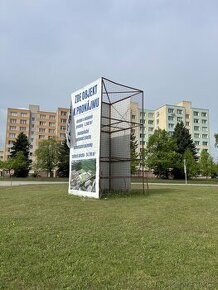 Ocelová konstrukce (totem, billboard) 3x3x6m