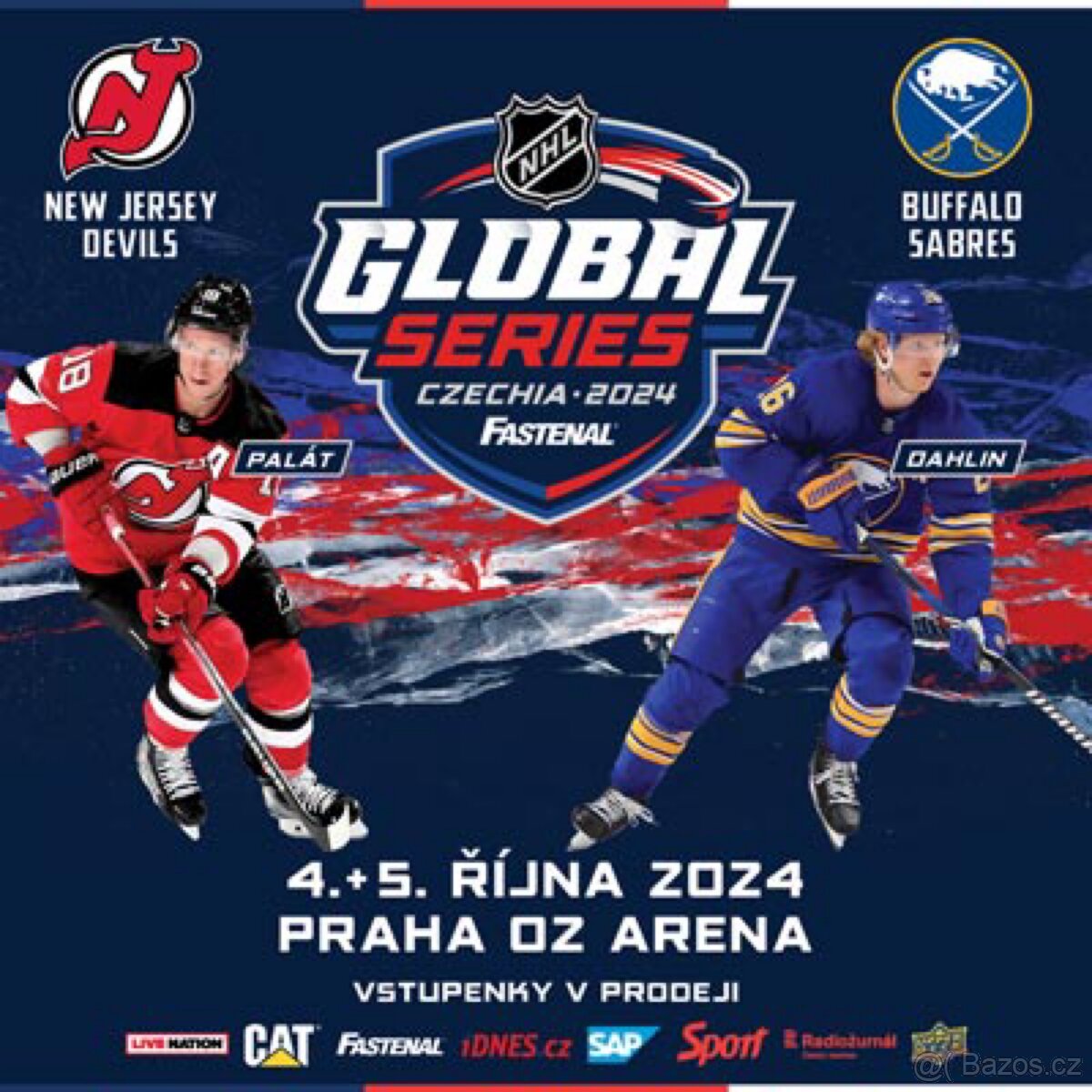 Prodám 2 vstupenky NHL Buffalo New Jersey 1. kategorie