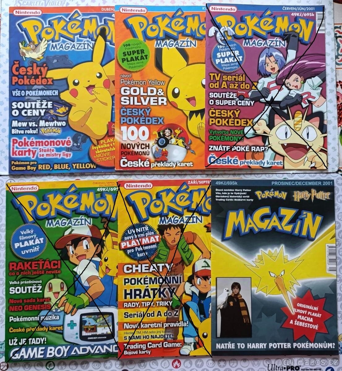 Pokemon magazín(časopis) 2001 duben/květen a prosinec