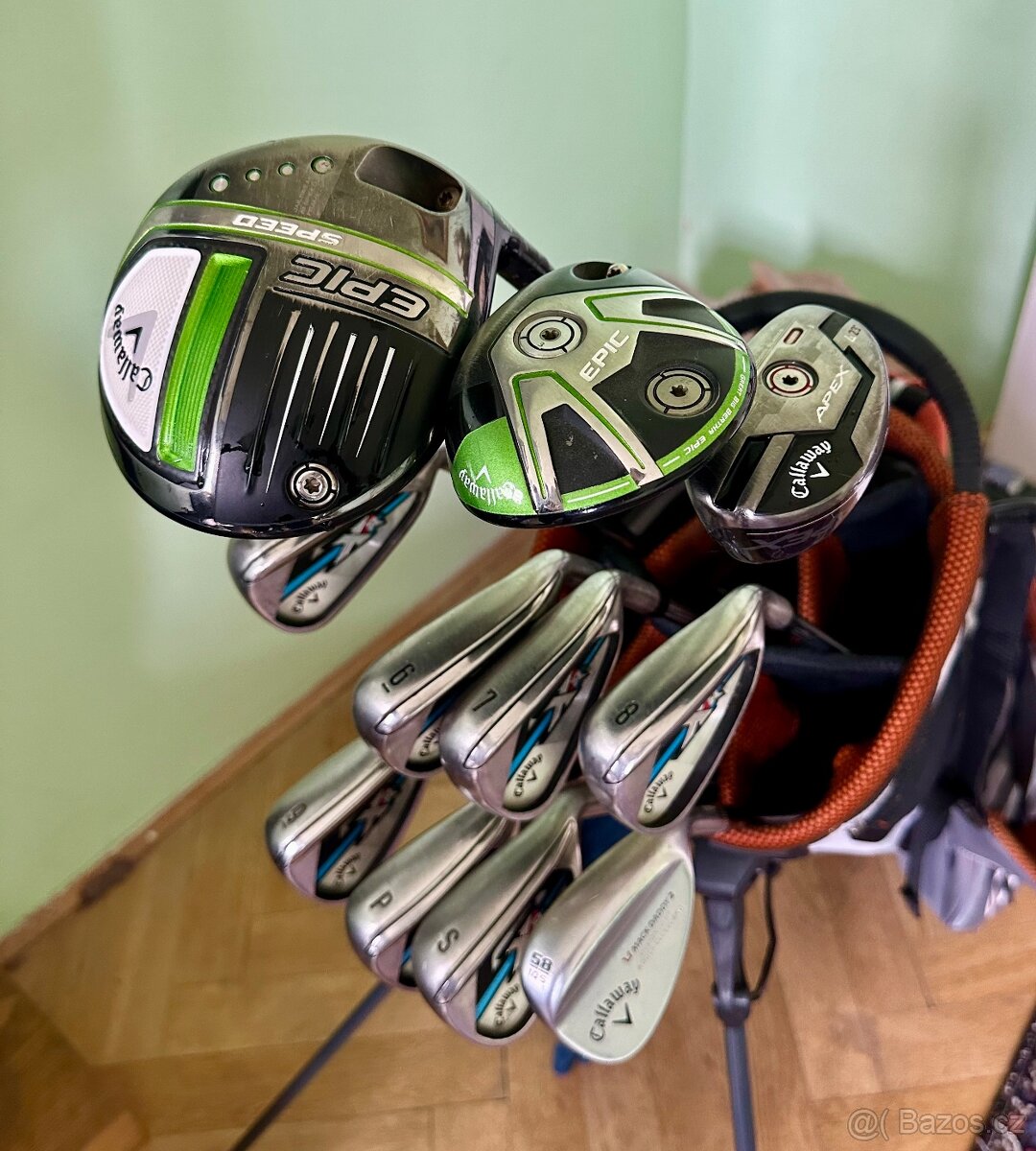 PRODLOUŽENÝ SET CALLAWAY EPIC BAG DRIVER ŽELEZA HYBRID ĎREVO