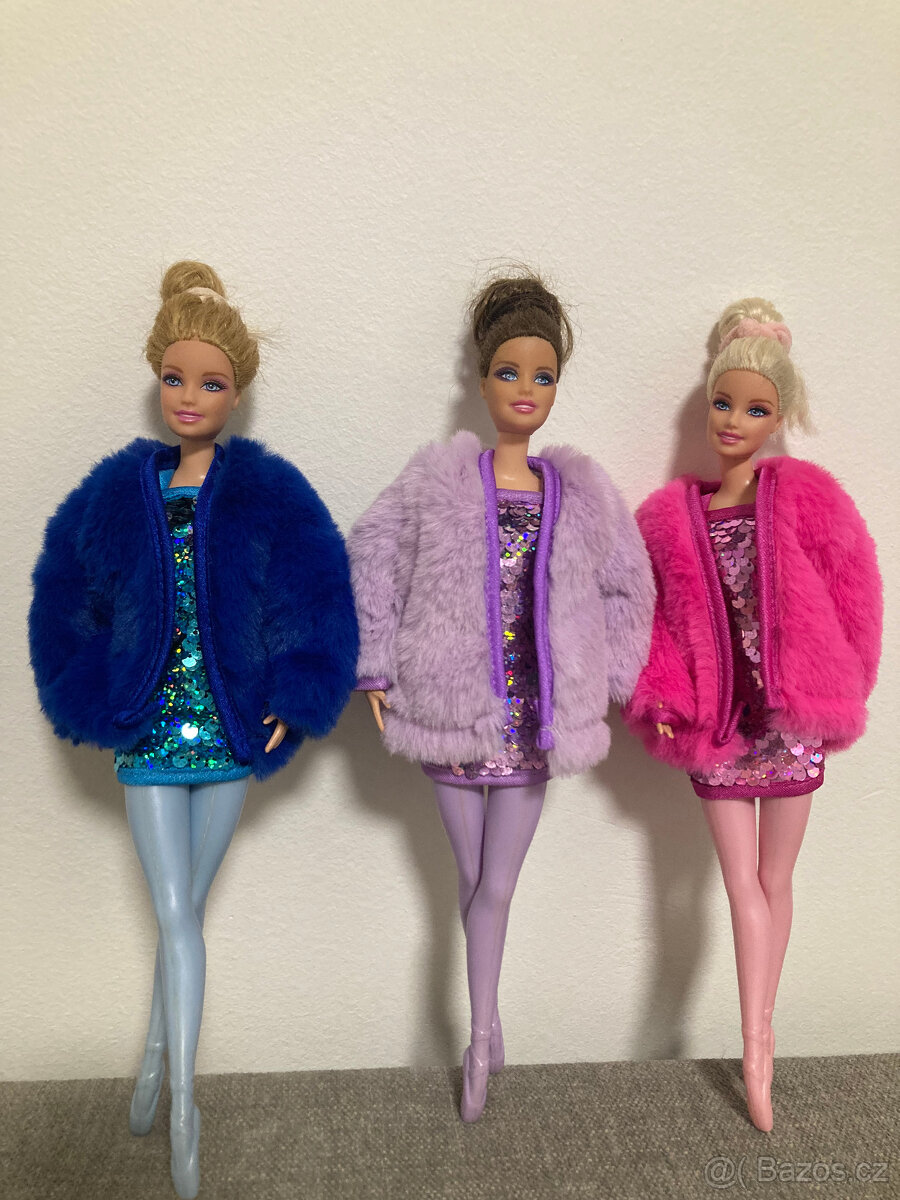 ZDARMA POŠTA 3 panenky Barbie Mattel baletky