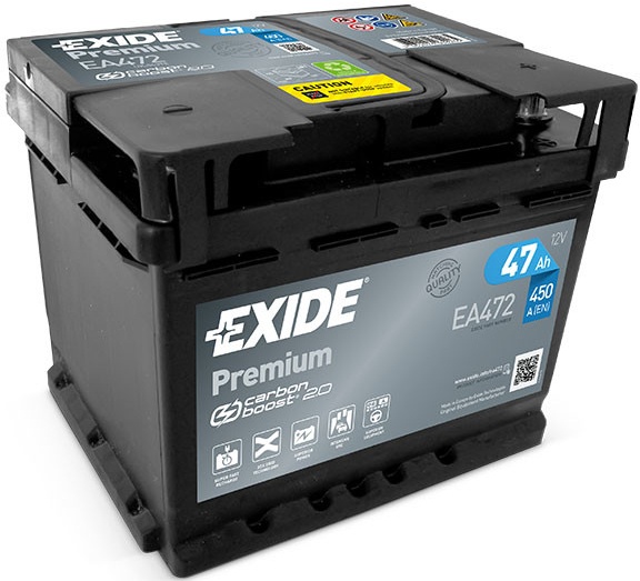 Autobaterie  EXIDE 47 AH 450A