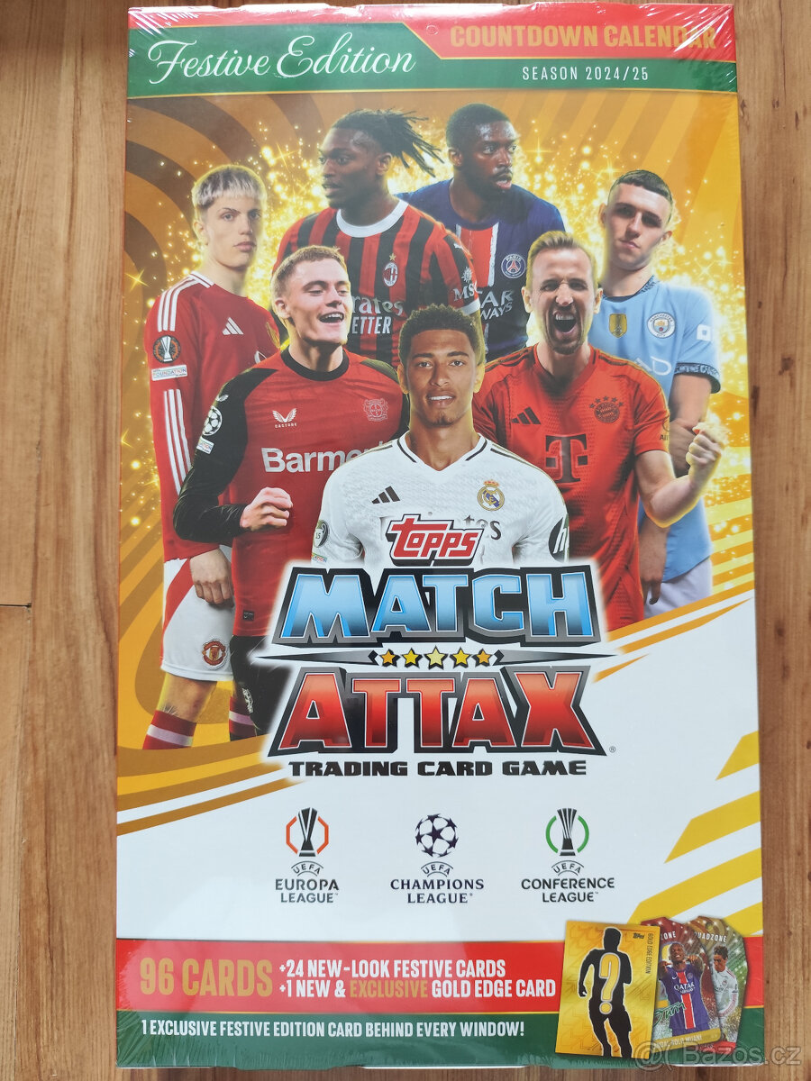 Fotbalové kartičky UCC Topps Match Attax - Adventný kalendár