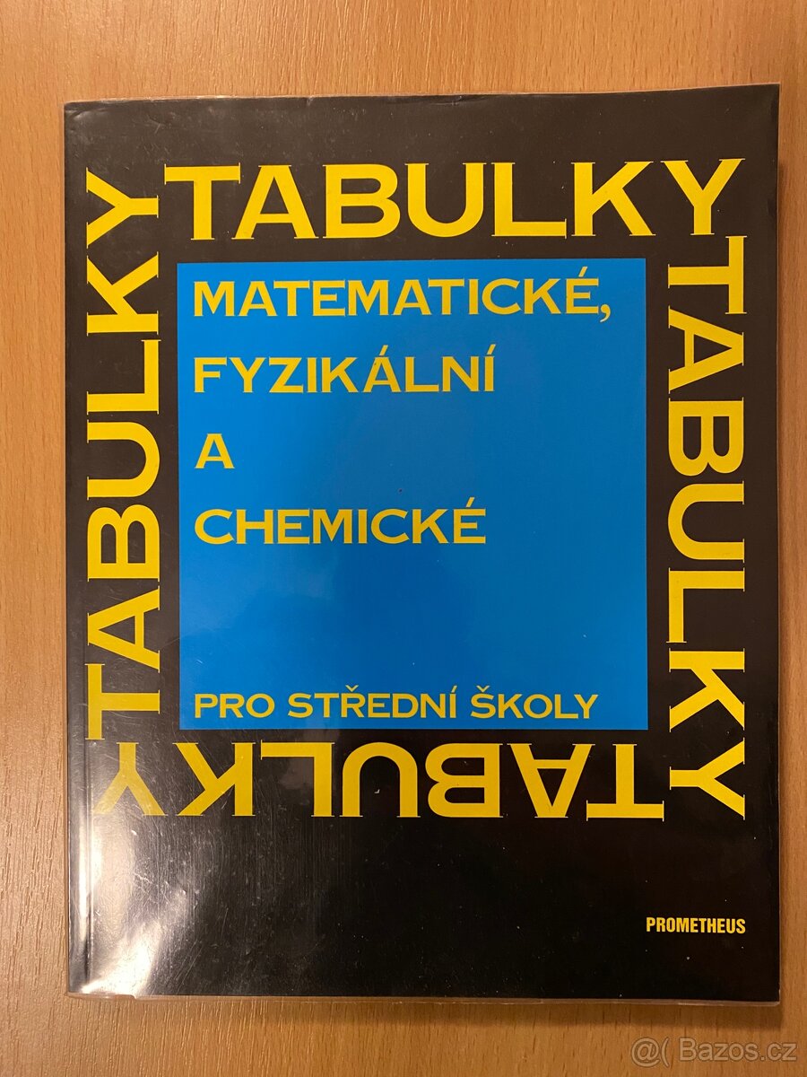 Tabulky Matematické, Fyzikální a Chemické Top Stav Maturita