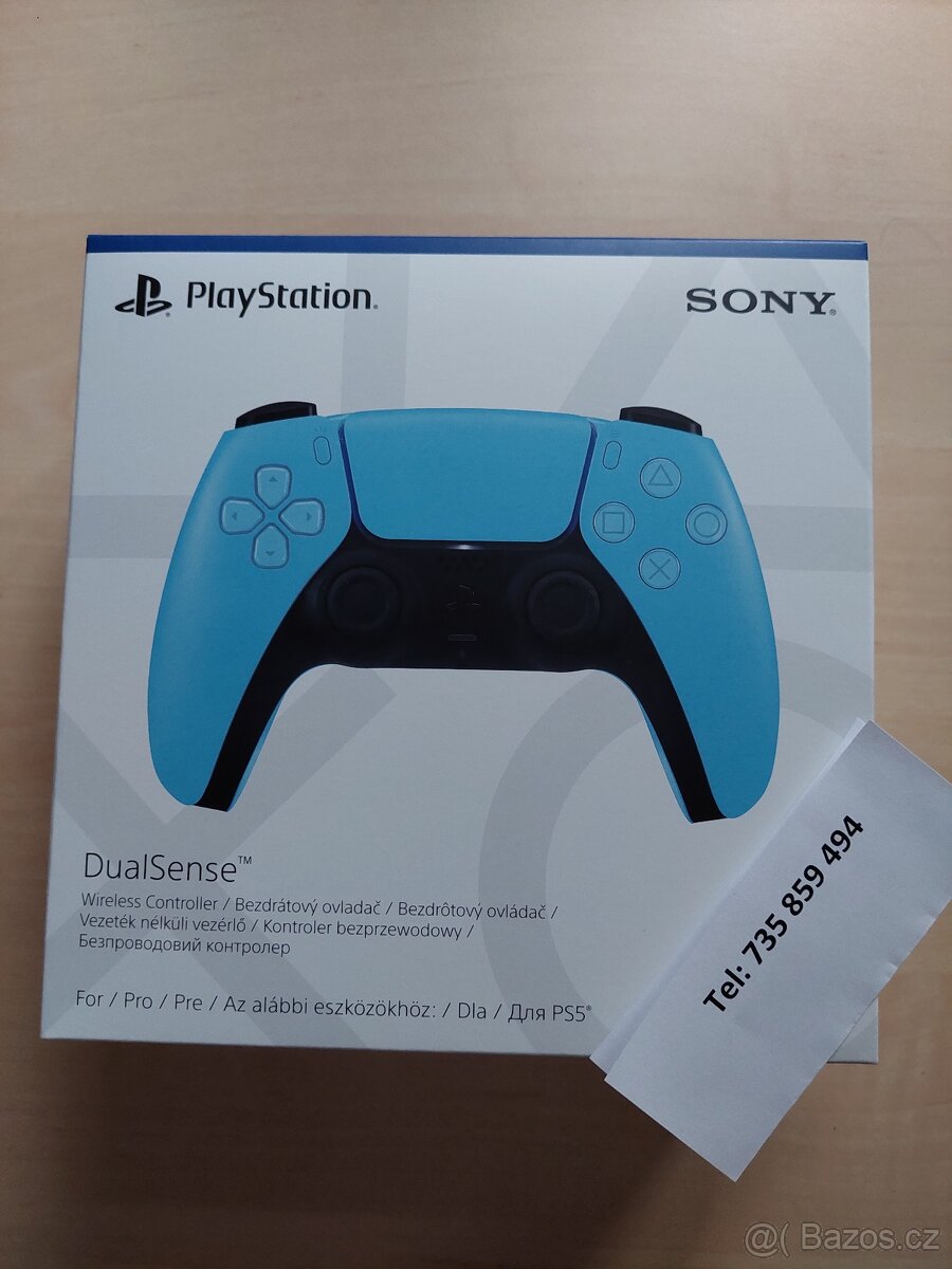 Nový Sony PS5 Bezdrátový ovladač DualSense Starlight Blue