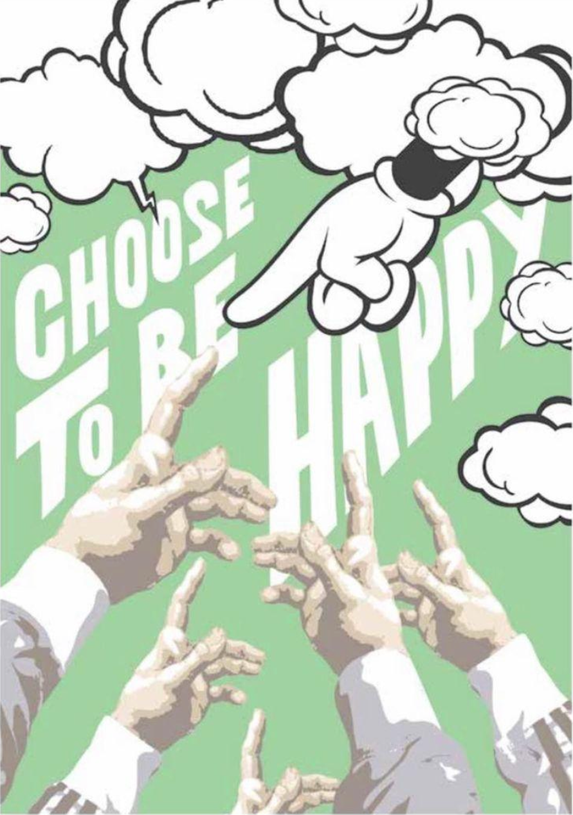 Pasta Oner - Choose to be Happy - Green / zelena