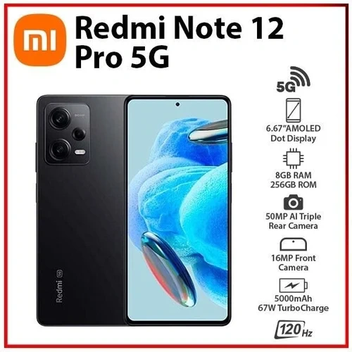 Xiaomi Redmi Note 12 Pro 5G, 6GB/128GB Black