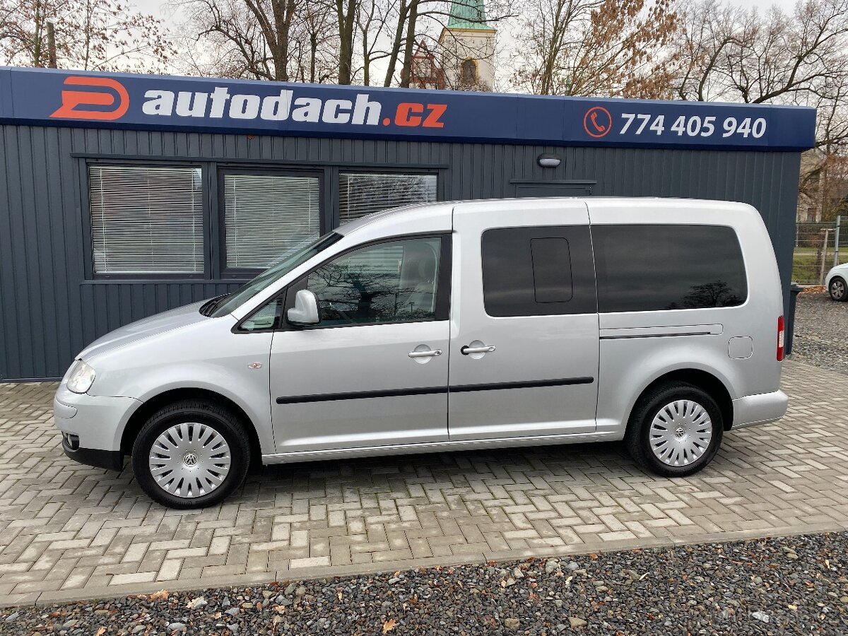 Volkswagen Caddy, 1.9 TDI 77kW-KLIMA-MAXI-7 MÍST