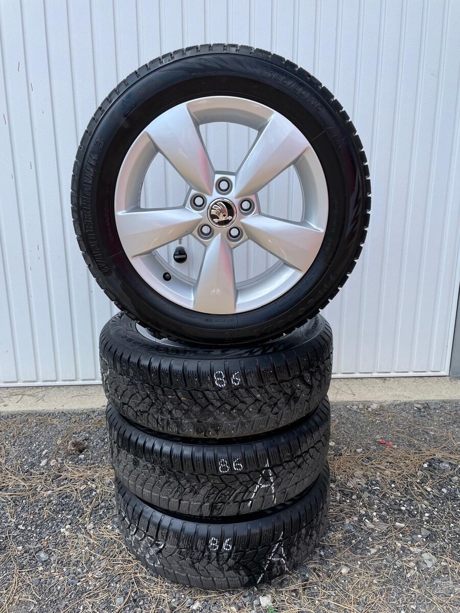 ❄️Zimní sada Škoda Fabia 15” 5x100, 185/60/15