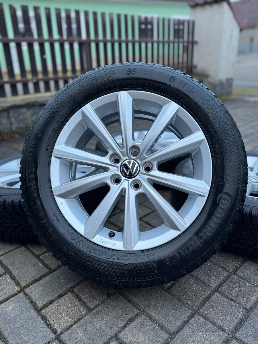 ORIGINÁL Alu Volkswagen Merano R16, 5x100 - ZÁNOVNÍ