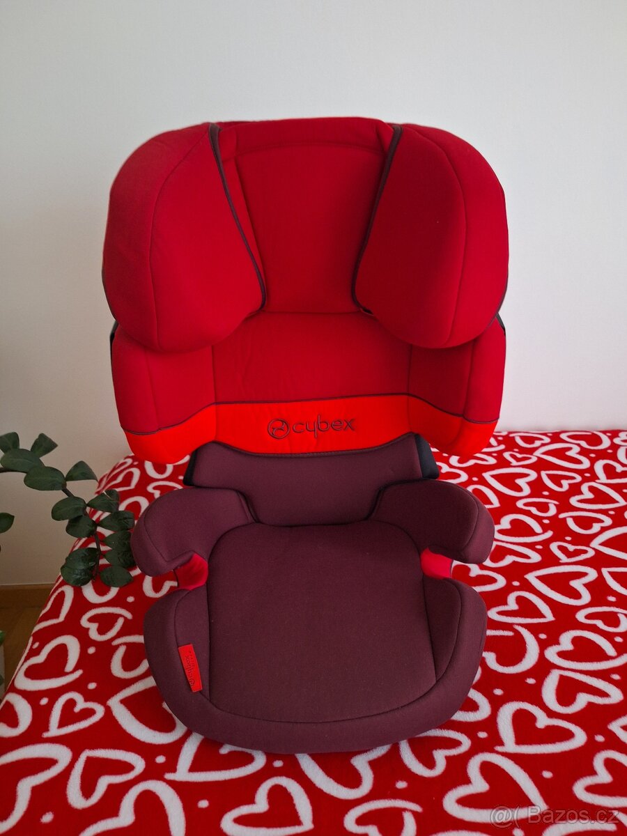 Autosedačka Cybex  Solution X-fix/Rumba red- dark red