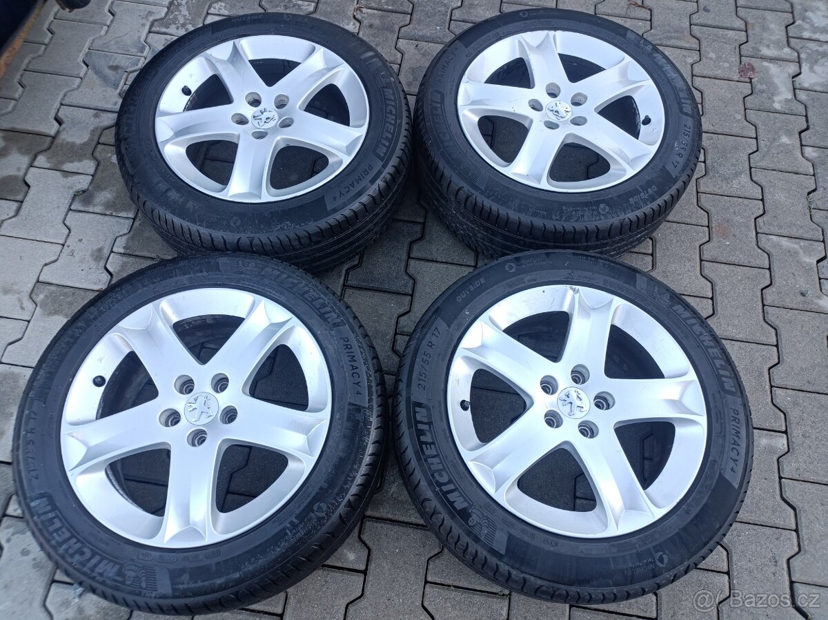 peugeot 407 orig.alu kola,215/55 R17