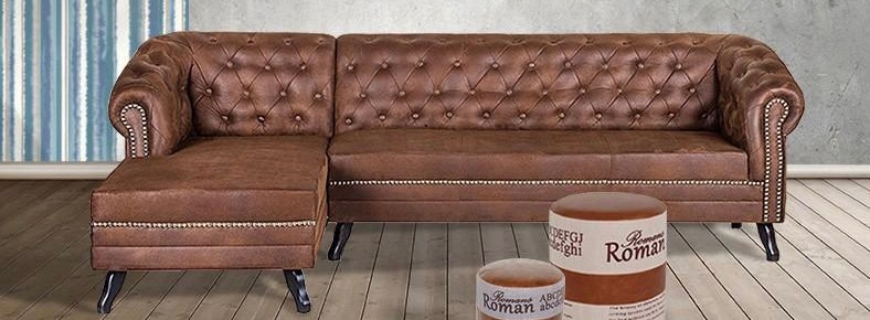 Sedačka Chesterfield Tabaco 166x264