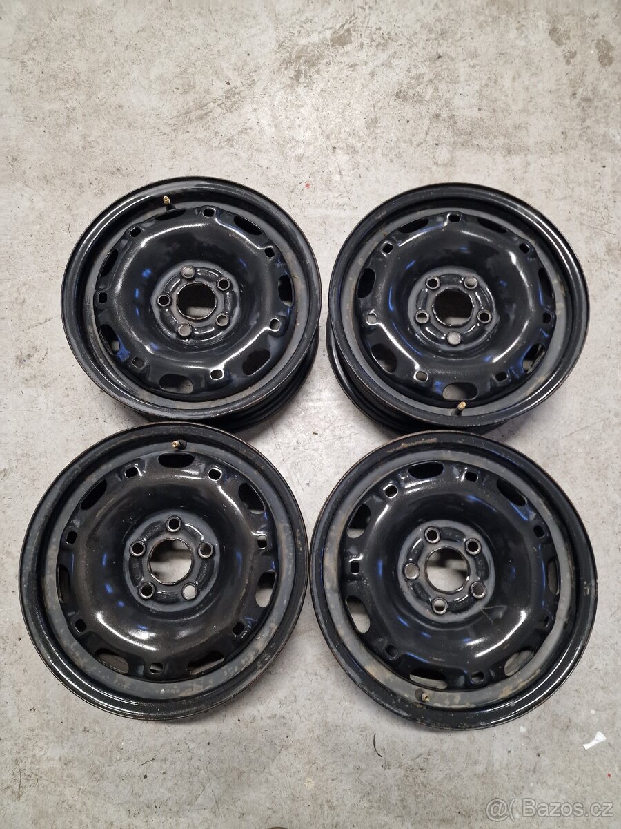 Plechové disky 5x100, R14, originál VW