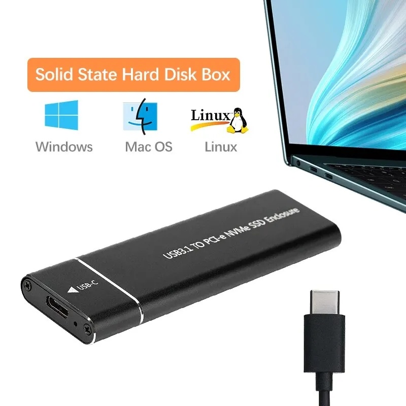 Externí box pro SSD, M.2, NVMe, USB 3.1. NOVÝ.