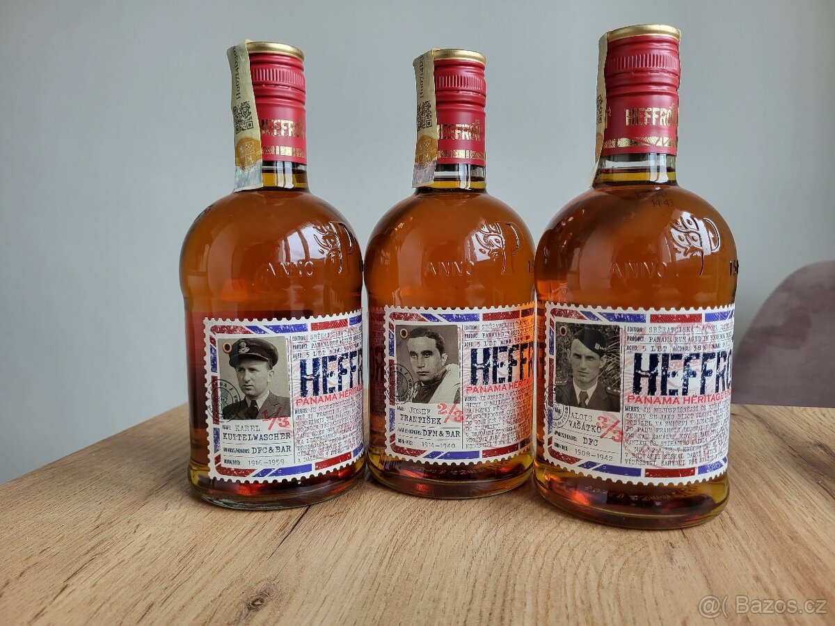 Limitovaná edice rumů HEFFRON - piloti RAF