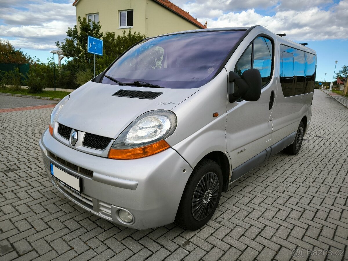 RENAULT TRAFIC 1.9 DCI 74kw, r.v. 2003, 7 MÍST, DOBRÝ STAV