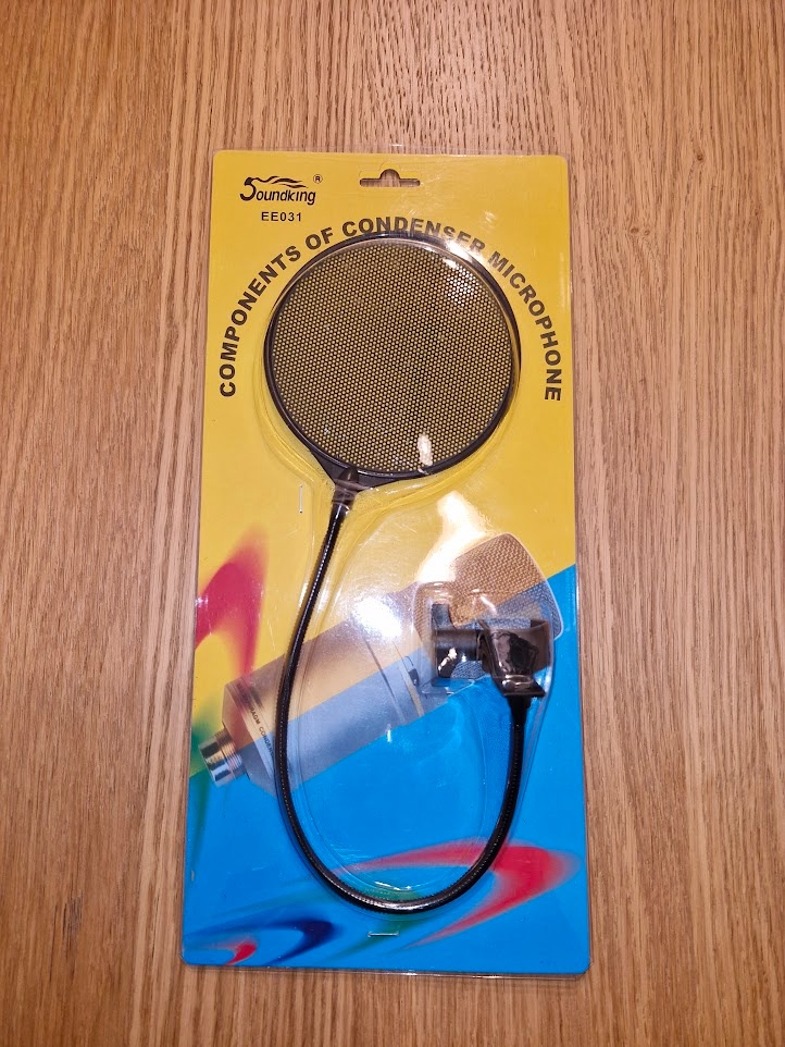 Pop filter na studiový mikrofon (nový)