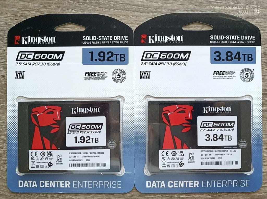 2,5"Kingston DC600M Enterprise 1/2/4 TB - Extrémní životnos