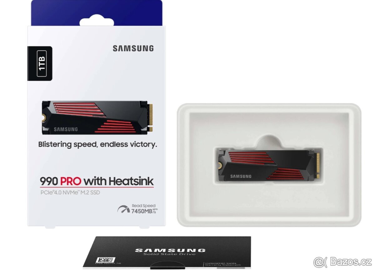 Nový Samsung 990 PRO 1TB Heatsink Záruka 24 měsíců