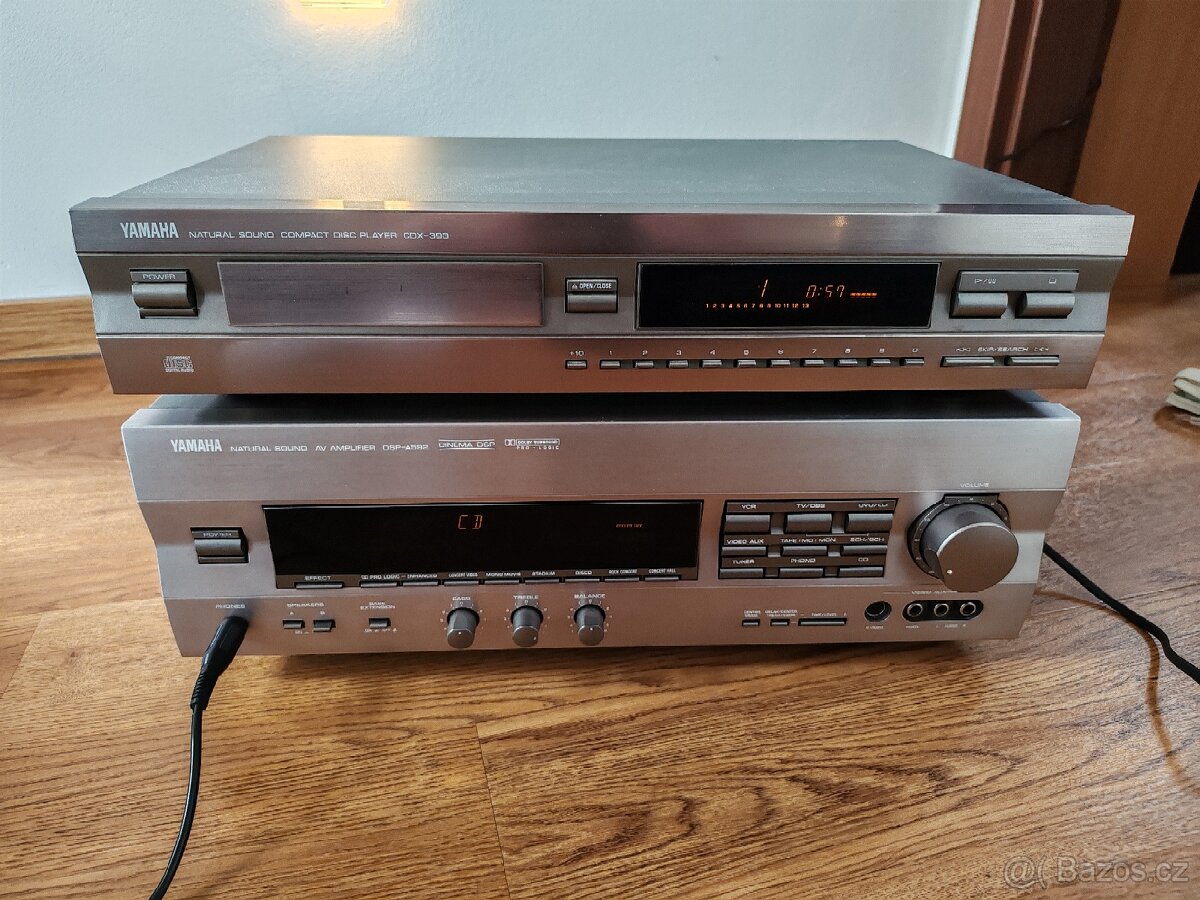 YAMAHA DSP-A592 + DÁLKA, YAMAHA CDX-393