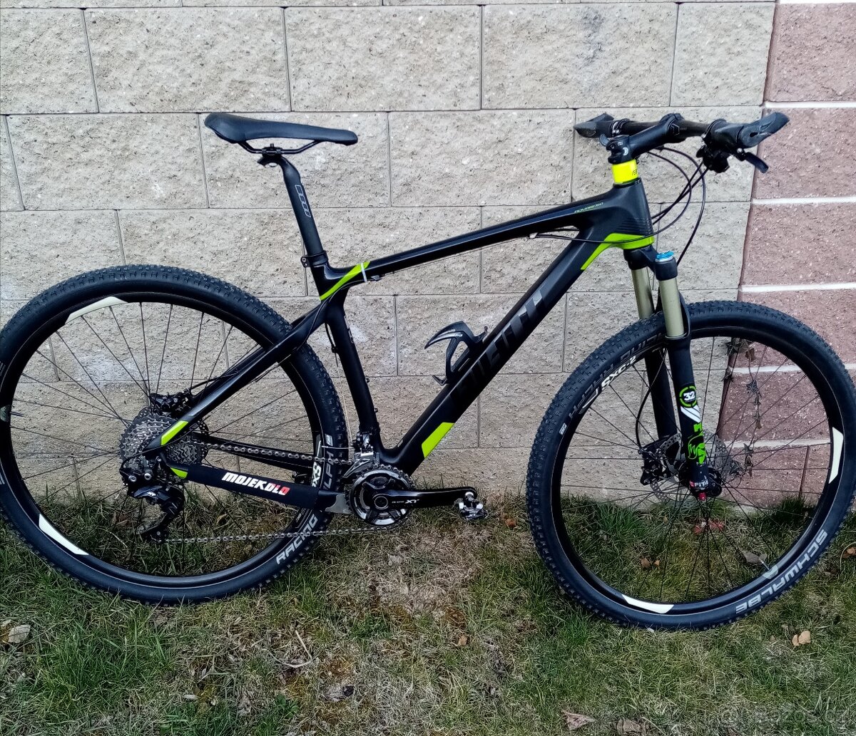 Karbon MTB Giant XTC Advanced 29", vel. L, Shimano XT