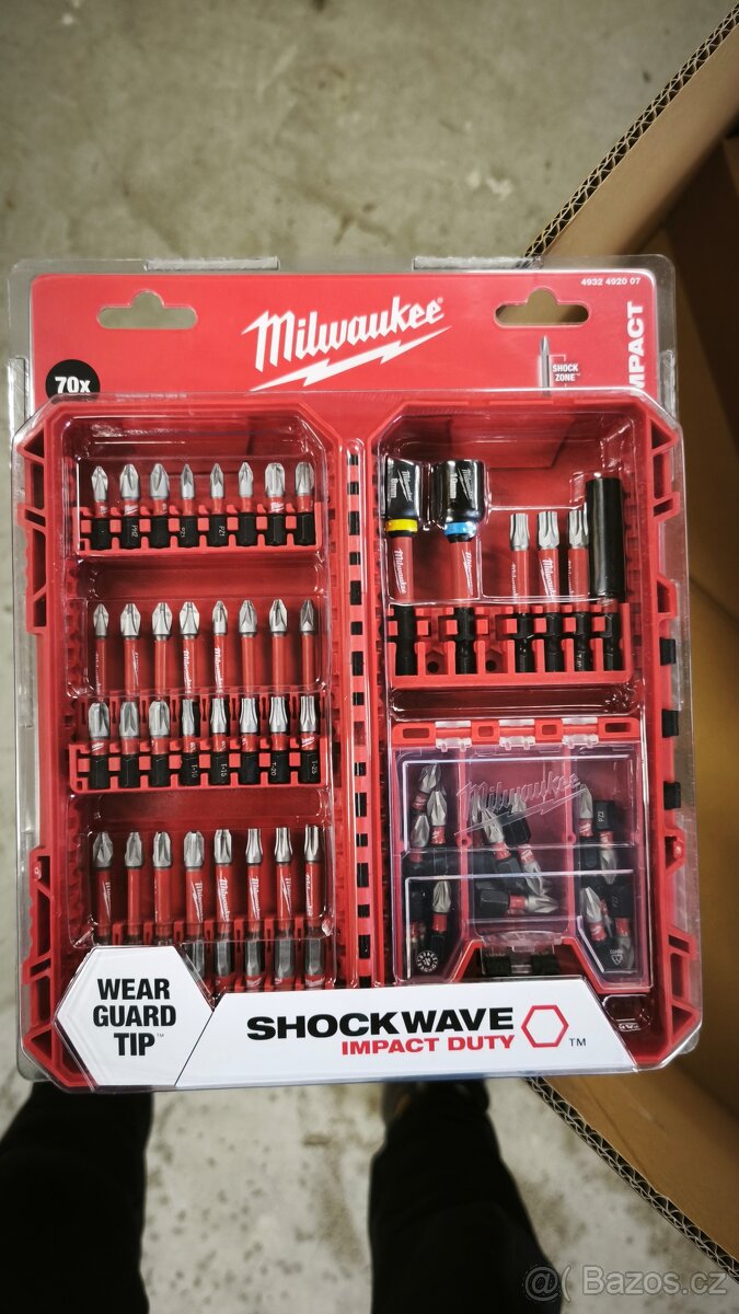 Sada bitů Milwaukee 70ks bity a hlavice 1/4"