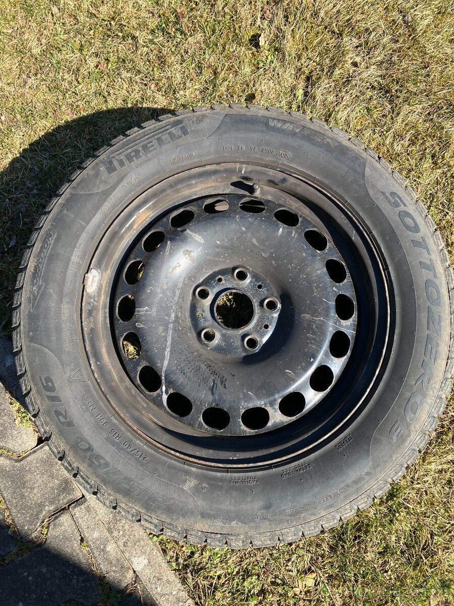 Zimní sada Pirelli 215/60R16 plechy