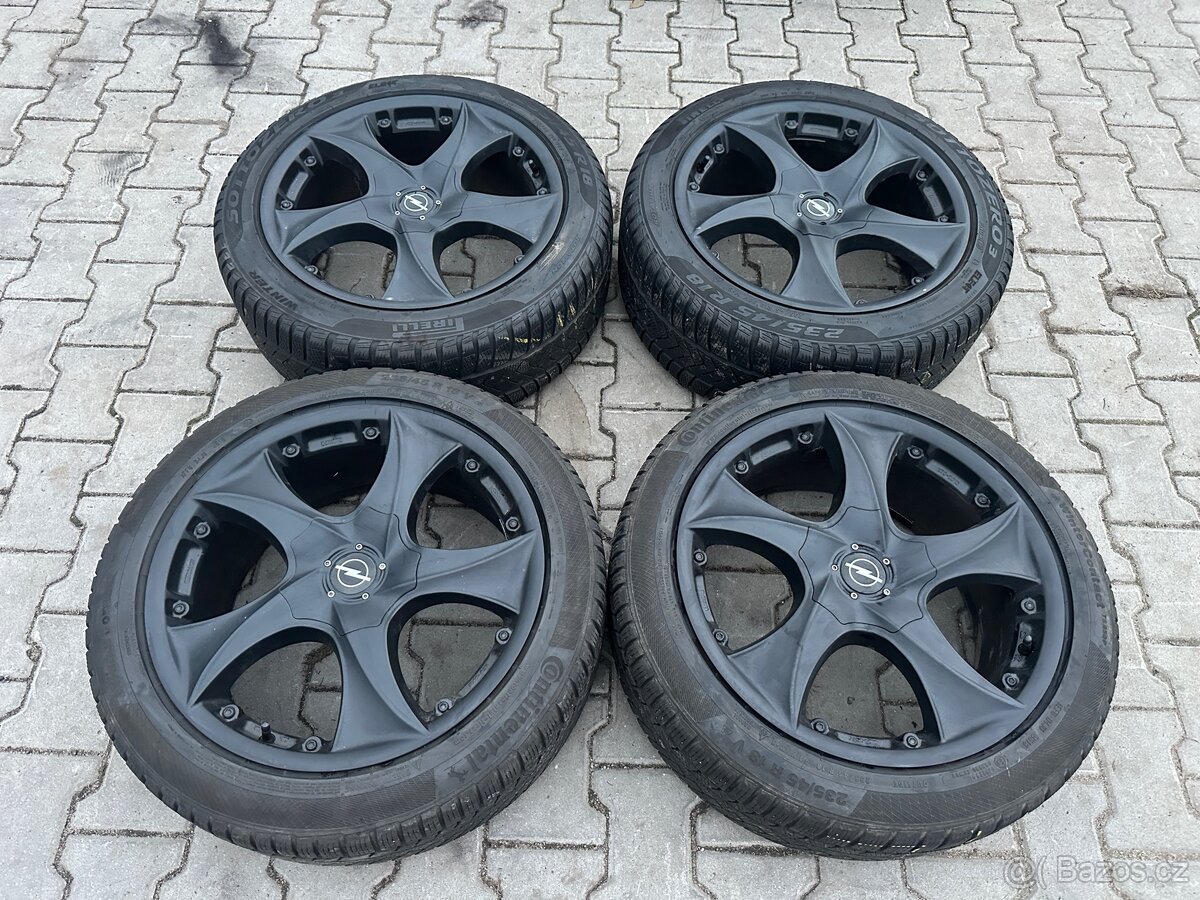 4x al kola 5x105/5x115 + pneu zimní 235/45 R18