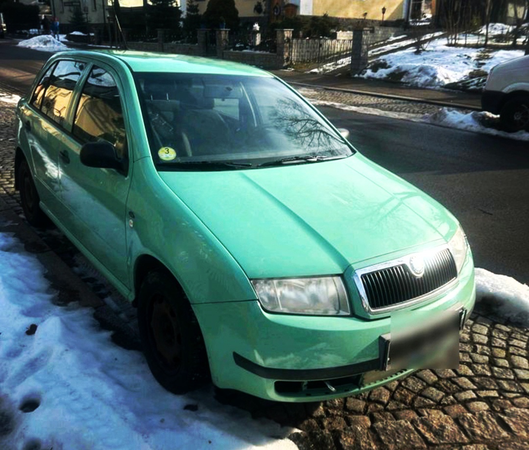 Škoda Fabia pistáciová legenda s SDI motorem