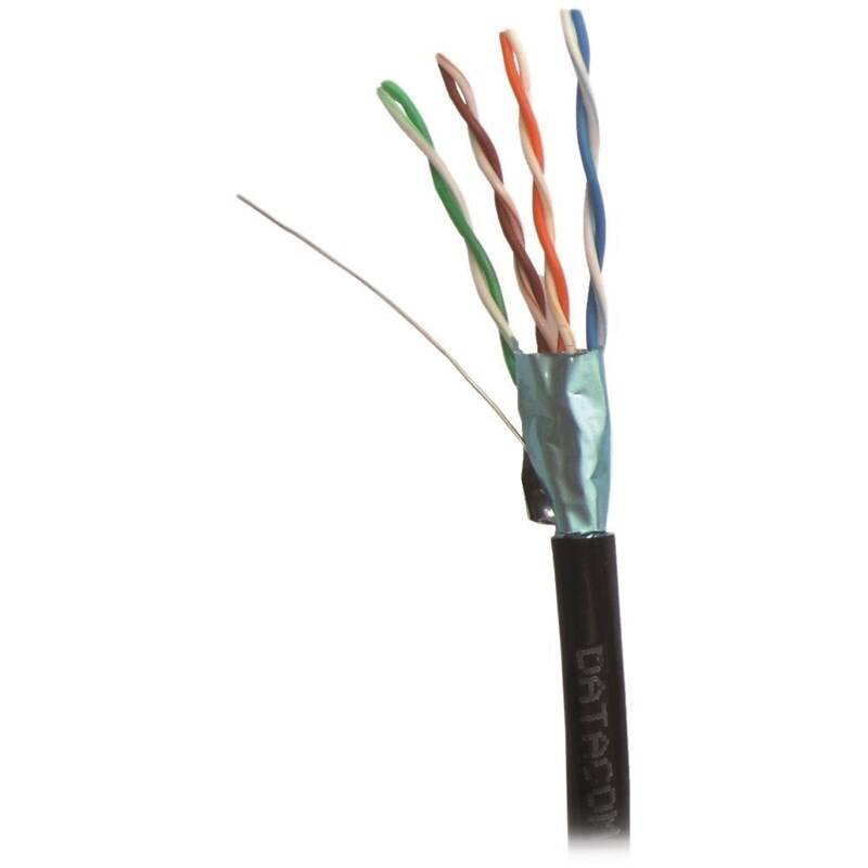 Černý Outdoor UTP kabel CAT.5E, 67 m.