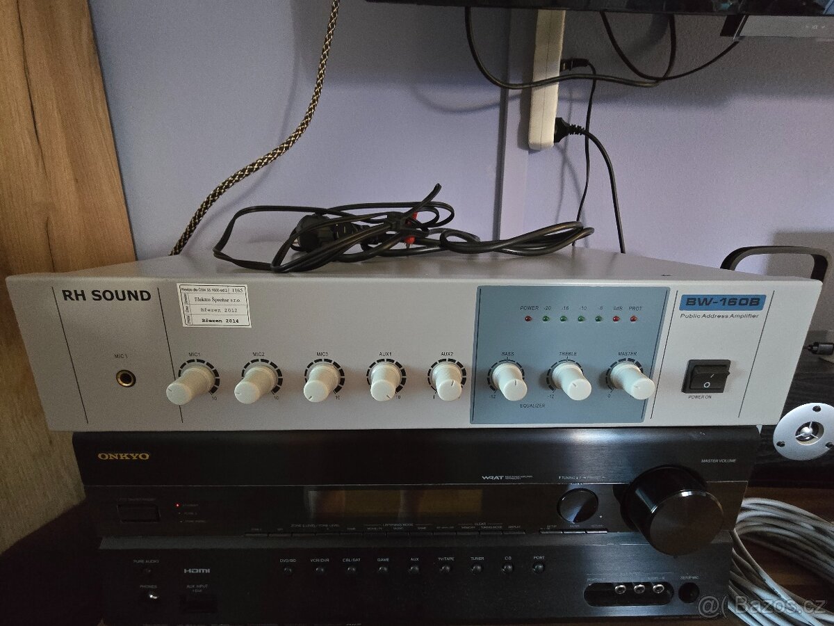 Zesilovač RH Sound BW-160B a 4x reproduktory BS-1040TS