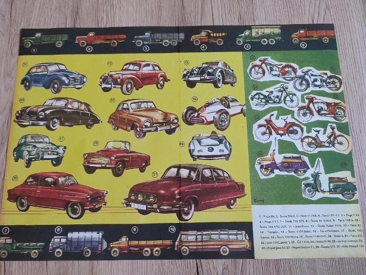 Škoda Felicia, Spartak, Tatra 57,603, Praga,Jawa a další