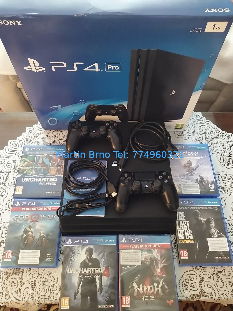 Playstation 4 (PS4) PRO 1TB + 2ovladače - TOP STAV