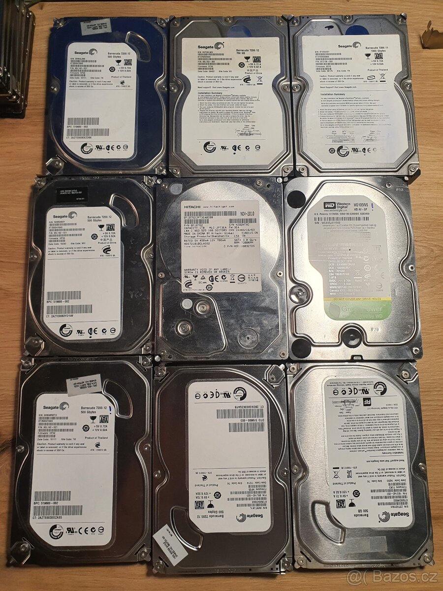 Disky 3,5" 500GB - 1TB