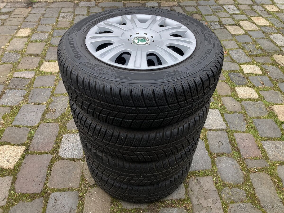 Zimní sada ŠKODA OCTAVIA II 15" 5x112 BARUM 195/65R15