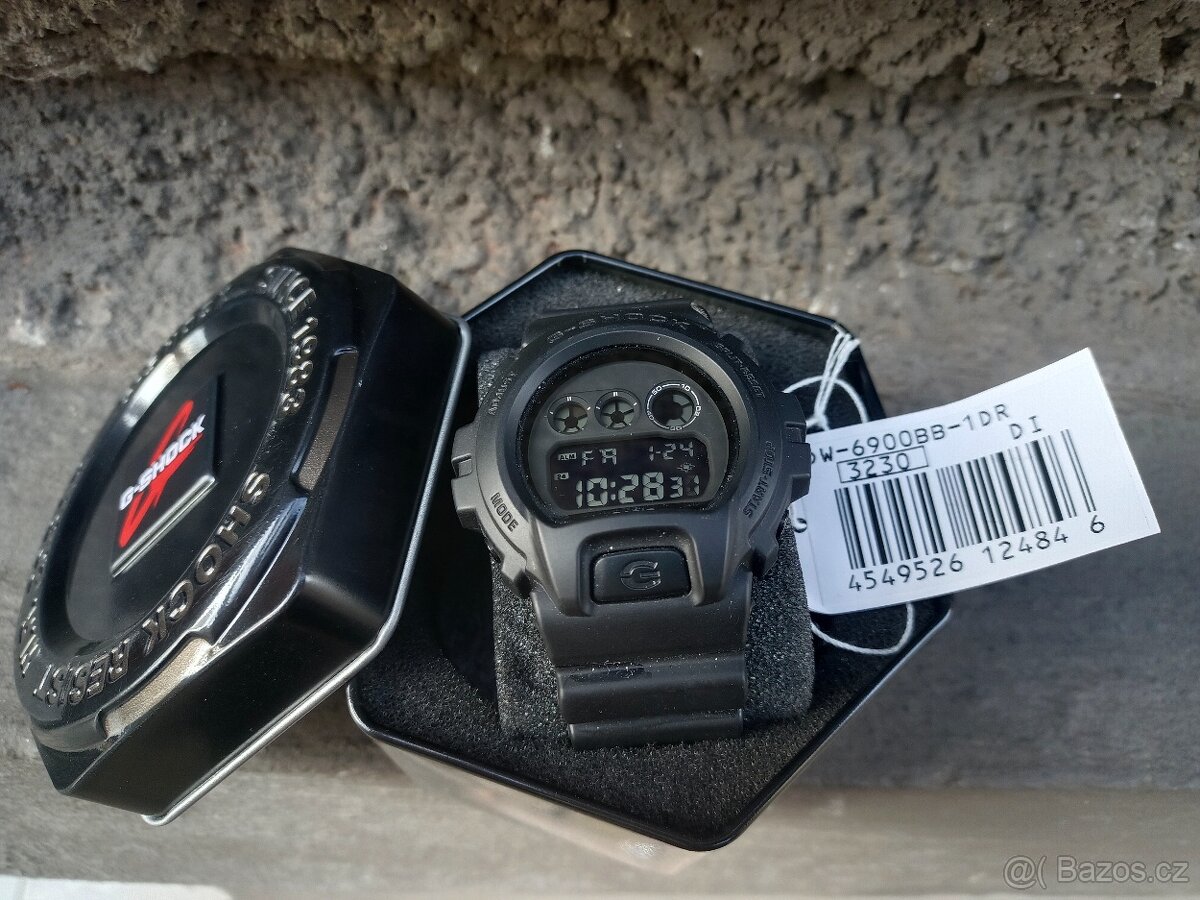 Pánské hodinky Casio G-Shock DW-6900BB-1DR, krásný stav