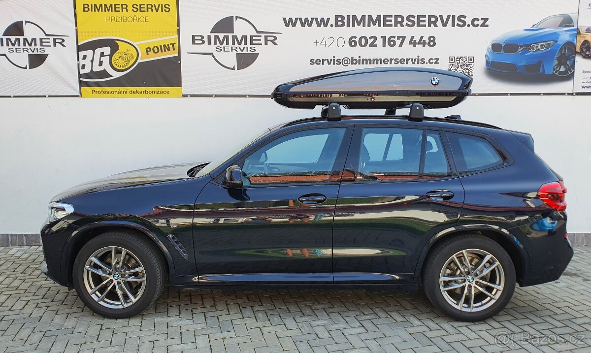 BMW X3 G01,xdrive,2.0d,140kW,M-paket, tažné, OE střešní box