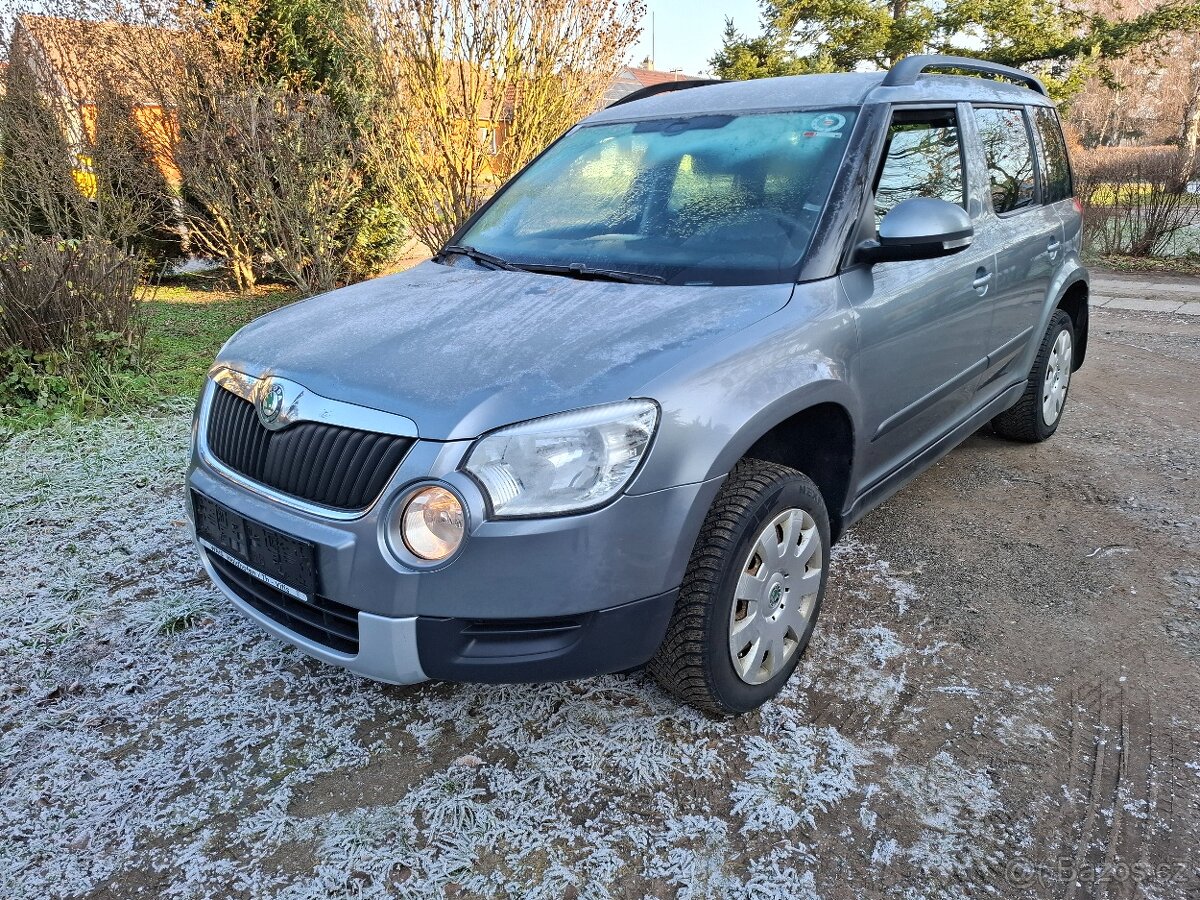 Škoda Yeti 2.0 TDI 81kw 4x4 Klima,Alu,Model 2010///Havárie//