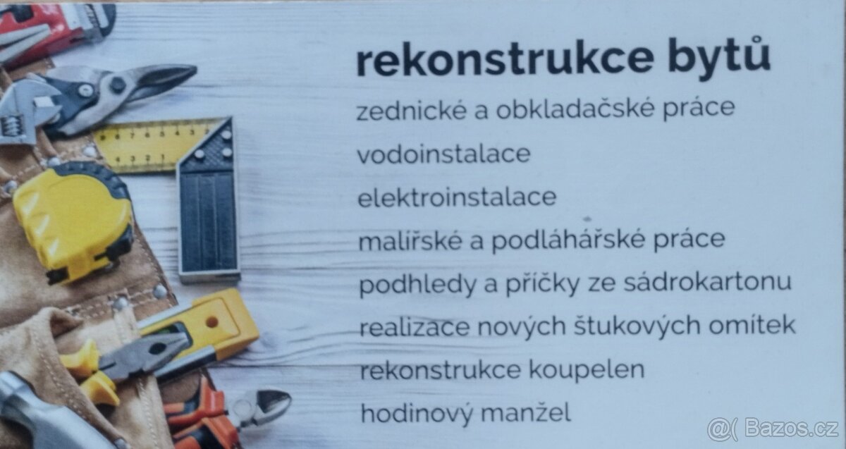 Rekonstrukce bytů Brno